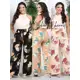 Calça Pantalona Feminina Estampada Cintura Alta Com Bolso Sem Transparência Duna PRONTA ENTREGA em oferta
