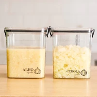 Imagem da promoção Potes Herméticos Geladeira | Porta-Alho, Porta-Cebola | 460ml/950ml - Porta Mantimentos