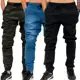 Kit 3 Calças Jeans Camuflada Masculina Jogger C/ Punho Lycra em oferta