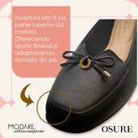Imagem da promoção Sapatilha Modare Ortopédica Feminina Ultraconforto Mocassim Confortável Fascite Plantar Esporão Palm