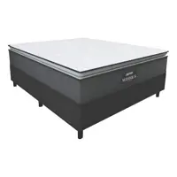 Imagem da oferta Gazin Cama box Maximus casal 138cm x 188cm cinza e preto
