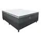 Gazin Cama box Maximus casal 138cm x 188cm cinza e preto em oferta