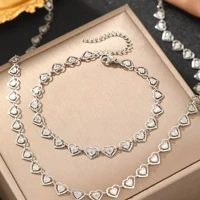 Imagem da promoção Conjunto Corrente Coração Prata 925 e ouro 18k