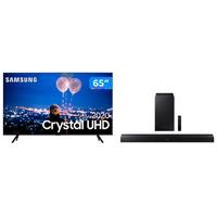 Imagem da promoção Smart TV Crystal UHD 4K LED 65” Samsung - 65TU8000 Wi-Fi Bluetooth HDR 3 HDMI + Soundbar