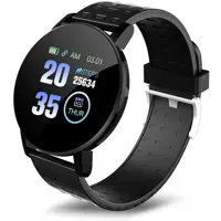 Relógio Inteligente SmartWatch Loijon 119plus 1.3in C/ Monitor de Freqüência Cardíaca À Prova d'água em oferta na Amazon