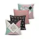 Kit 4 capas de Almofada Modern Print 42 cm x 42 cm em oferta