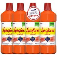 Imagem da promoção Kit Desinfetante Lysoform Líquido Bruto Original 1L com 4 unidades