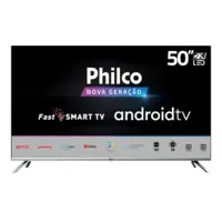 Smart Google Tv Philco 50" Led Borderless 4k, Fast Smart, Áudio Dolby, Com Chromecast Built In em oferta na Americanas