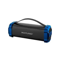 Caixa De Som Multilaser Bazooka BT/AUX/SD/USB/FM 50W Bivolt Preta E Azul em oferta na Magazine Luiza