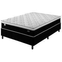 Imagem da promoção Cama Box Casal (Box + Colchão) Plumatex - Mola 28cm Flórida