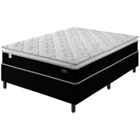 Cama Box Casal (Box + Colchão) Plumatex - Mola 28cm Flórida em oferta na Magazine Luiza