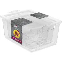 Conjunto de 3 Organizadores Plásticos, Linha bel, 600 ml, 1.5L e 4L, Cor Cristal, Ordene em oferta na Amazon