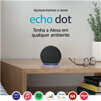 Imagem da promoção (4ª Geração): Smart Speaker com Alexa - Cor Preta