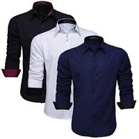 Imagem da promoção Kit Camisa Social Masculina Slim Manga Longa 3 Unidades