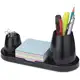 Organizador de Mesa Trio Plus Preto – Conjunto 3 Peças Porta Lápis, Clips e Lembretes em oferta