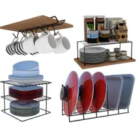 Kit Organizador Armário Cozinha Xícara Panela Prato Aço 4 Un - Dicarlo em oferta na Magazine Luiza