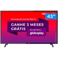 Smart TV Full HD LED 43” AOC 43S5195/78G - Wi-Fi 3 HDMI 1 USB em oferta na Magazine Luiza