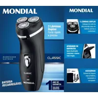 Mondial NBE-01 - Barbeador Elétrico Classic, Preto em oferta na Amazon