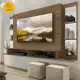 Painel TV 60" c/ espelho e prat. vidro Nairóbi Multimóveis em oferta