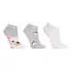 Kit Meia N8 Estampada Cano Curto Feminina - 3 Pares em oferta