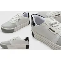 Tênis Flatform Kolosh Recortes Branco/Cinza em oferta na Dafiti