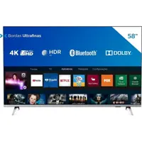 Smart Tv Philips 58" 4k Uhd Hdr10+ Dolby Vision Dolby Atmos Bluetooth Wifi 3 Hdmi 2 Usb - Prata Bord em oferta na ShopTime