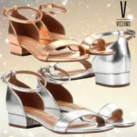 Sandália Vizzano Baixa Pulseira Metalizada Feminina em oferta na Magazine Luiza