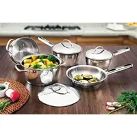 Jogo de Panelas com Fundo Triplo 5 Peças Tramontina Inox em oferta na Amazon