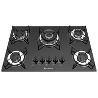 Imagem da promoção Cooktop 5 Bocas Atlas Preto à Gás GLP - Agile Glass