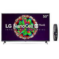 Imagem da promoção Smart TV NanoCell 4K LG LED 50" com ThinQAI, Google Assistente e Wi-Fi - 50NANO79SND