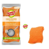 Imagem da promoção Esponja para Louças Delicadas Scotch-Brite 3M 03 Unidades - Laranja