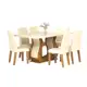 Mesa de Jantar 6 Cadeiras Retangular Viero - Valência Loren em oferta