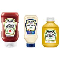 Imagem da promoção Kit Tradicional Heinz 03 Unidades Ketchup - 397g + Maionese 215g + Mostarda Amarela 255g