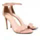 Sandália Ala Salto Fino Suede Feminina em oferta
