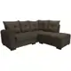 Sofá de Canto 5 Lugares Suede Velusoft Cordoba - Cama inBox em oferta