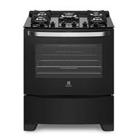 Imagem da promoção Fogão 5 Bocas Electrolux Preto Automático com Mesa de Vidro e Tripla Chama (76GS)