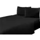 Jogo De Lençol Microfibra Casal Padrão 3 Peças Preto - ATACADO LINDA CASA em oferta