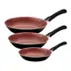 Conjunto de Frigideiras Antiaderente Tramontina - de Alumínio Caribe Preto e Salmão 3 Peças em oferta