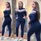 Conjunto Ziper na gola Blusa De Frio e Calça Malha Crepe - Summer Body Brazil em oferta