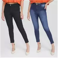 Imagem da promoção Kit Calça Jeans Vale de West Skinny Feminino 2 Peças