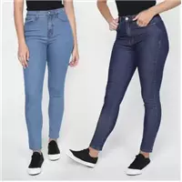 Imagem da promoção Kit Calça Jeans Polo Wear Skinny Feminina 2 Peças