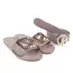 Kit Rasteira Giulia Bardô Fivela C/ Cinto Feminina em oferta