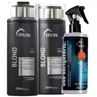 Imagem da promoção Kit Truss Blond Anti Frizz Cabelos Loiros (3 Produtos)