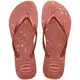 Havaianas Slim Gloss Rosa Ballet/Dourado Blush em oferta