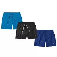 Imagem da promoção Kit 3 Shorts Bermudas Resina Liso Lisa Masculino Tactel Básico