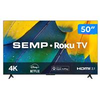 Imagem da promoção Smart TV 50” 4K UHD LED Semp RK8600 Wi-Fi - Bluetooth 3 HDMI 1 USB