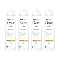 Imagem da promoção Kit Desodorante Dove Sensitive Aerossol - Antitranspirante Unissex 150ml 4 Unidades