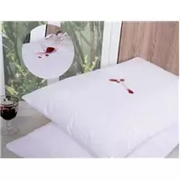 Imagem da promoção Kit 5 Fronhas Impermeável Branca Com Zíper Para Travesseiro 70cm x 50cm - F.V Enxovais
