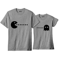Imagem da promoção Kit Camiseta Para Casal Combinando Pacman - LOJA BOBKIN