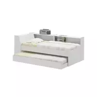 Imagem da promoção Cama Solteiro Bicama com Estante Ditália BB-28-29 Branco